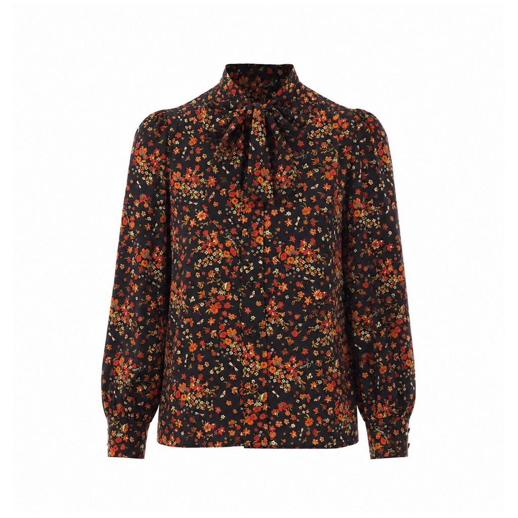 Gucci Women Printed Gucci Silk Shirt
