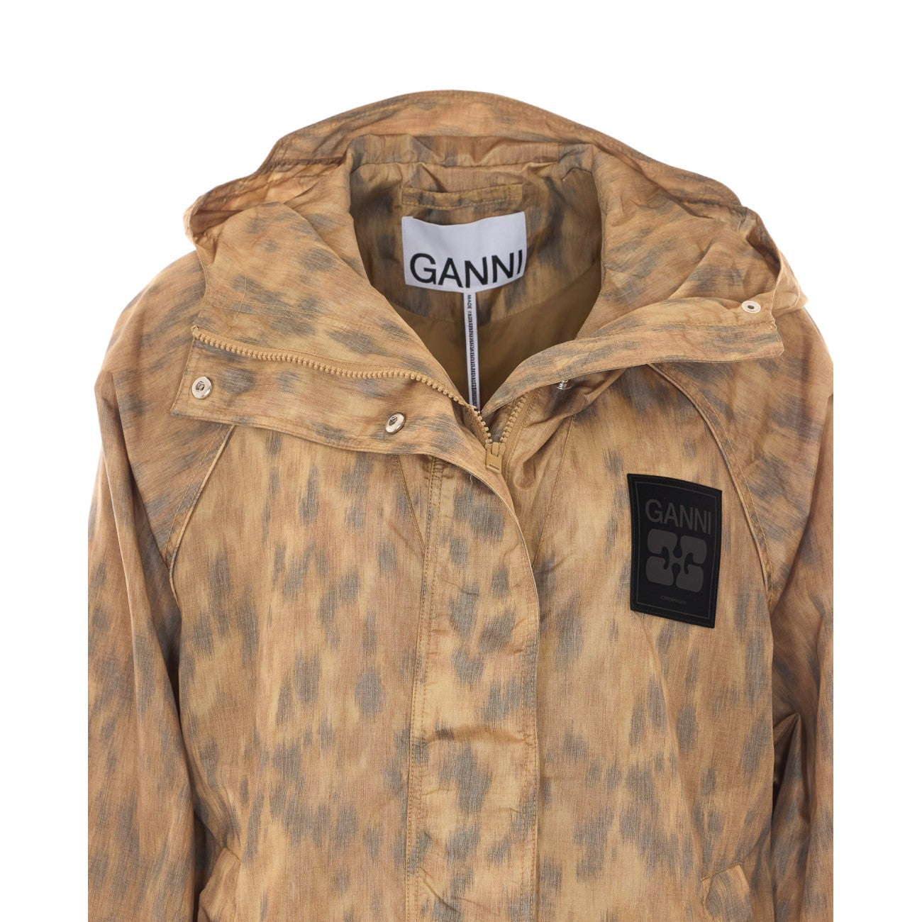 Ganni Women Printed Nylon Flyweight Jacket