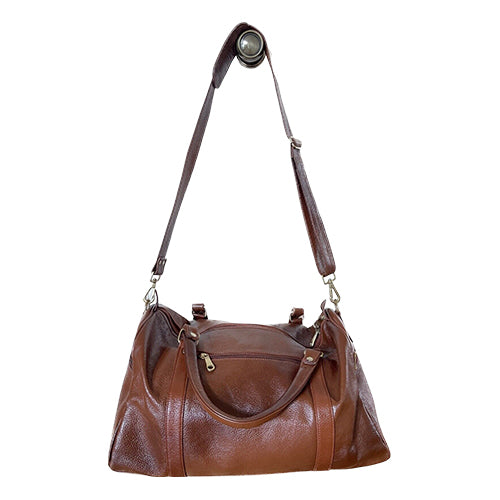 New Buffalo Leather Large Tan Duffel/Travel Bag For Men/Women