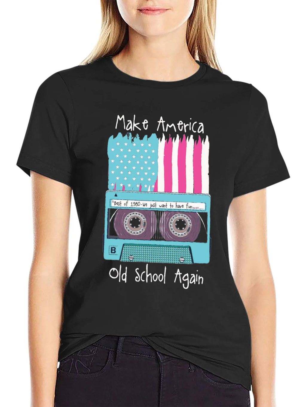 Make America Old School Again Retro Cassette T-Shirt