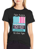 Make America Old School Again Retro Cassette T-Shirt