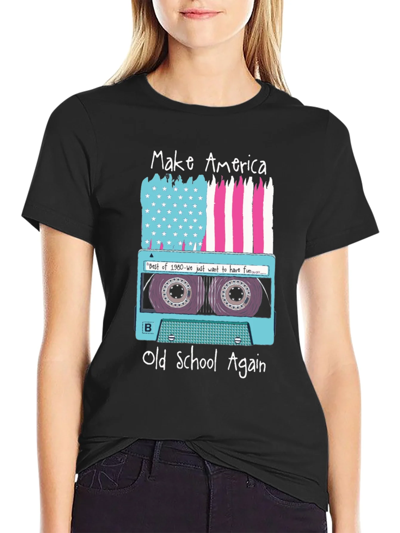 Make America Old School Again Retro Cassette T-Shirt