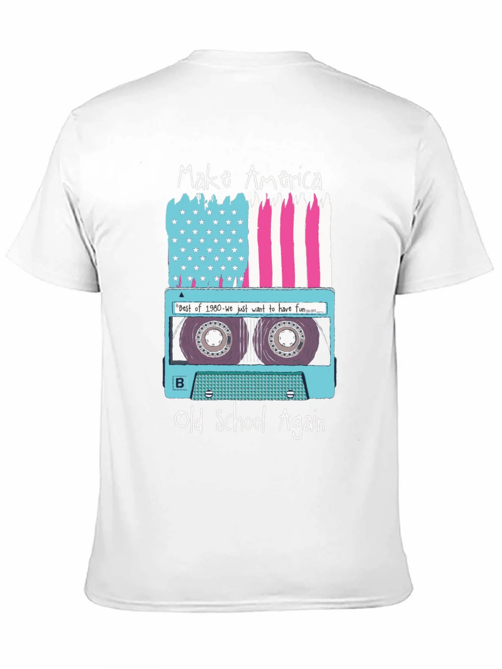 Make America Old School Again Retro Cassette T-Shirt