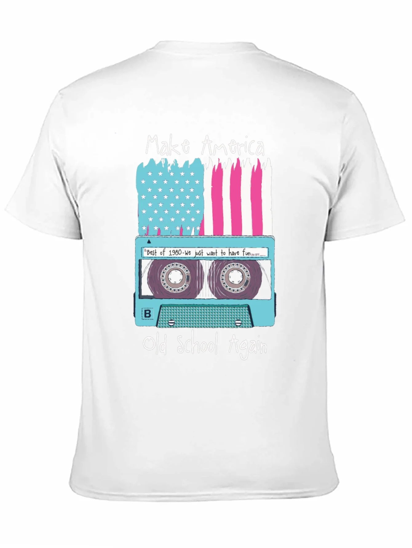 Make America Old School Again Retro Cassette T-Shirt