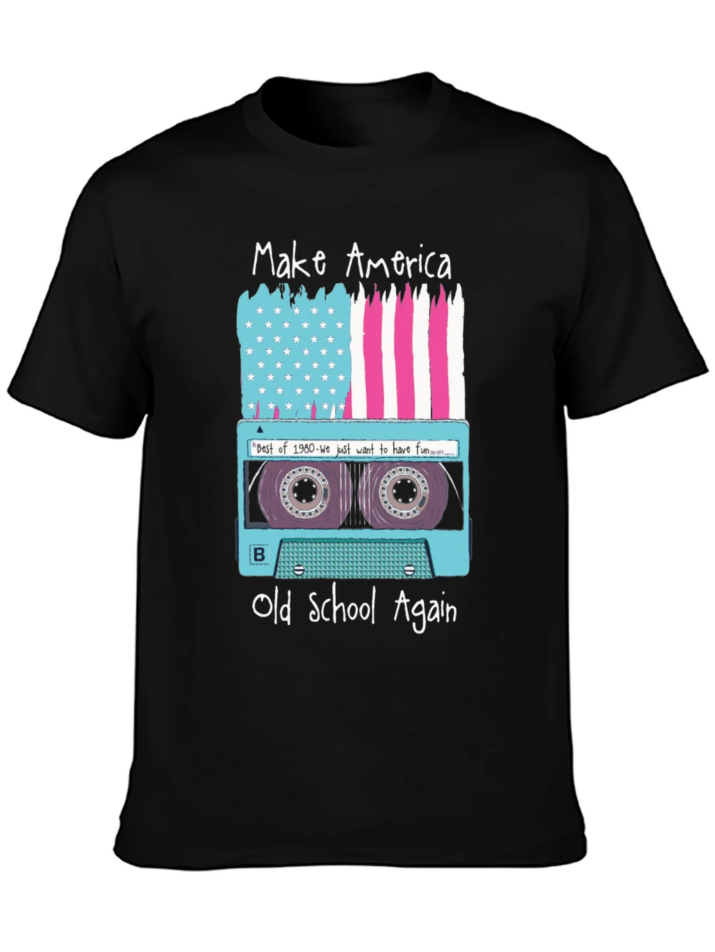 Make America Old School Again Retro Cassette T-Shirt