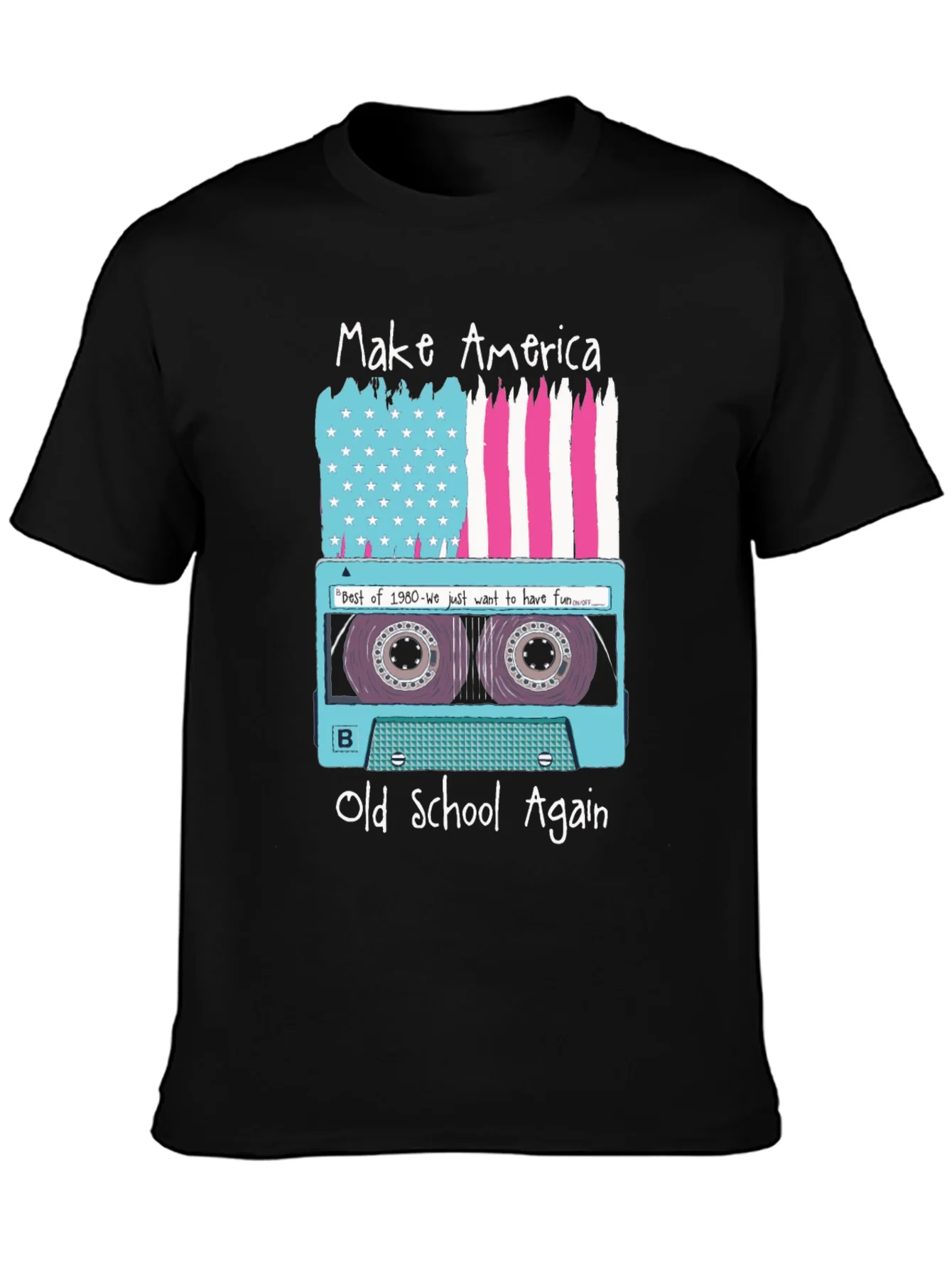 Make America Old School Again Retro Cassette T-Shirt