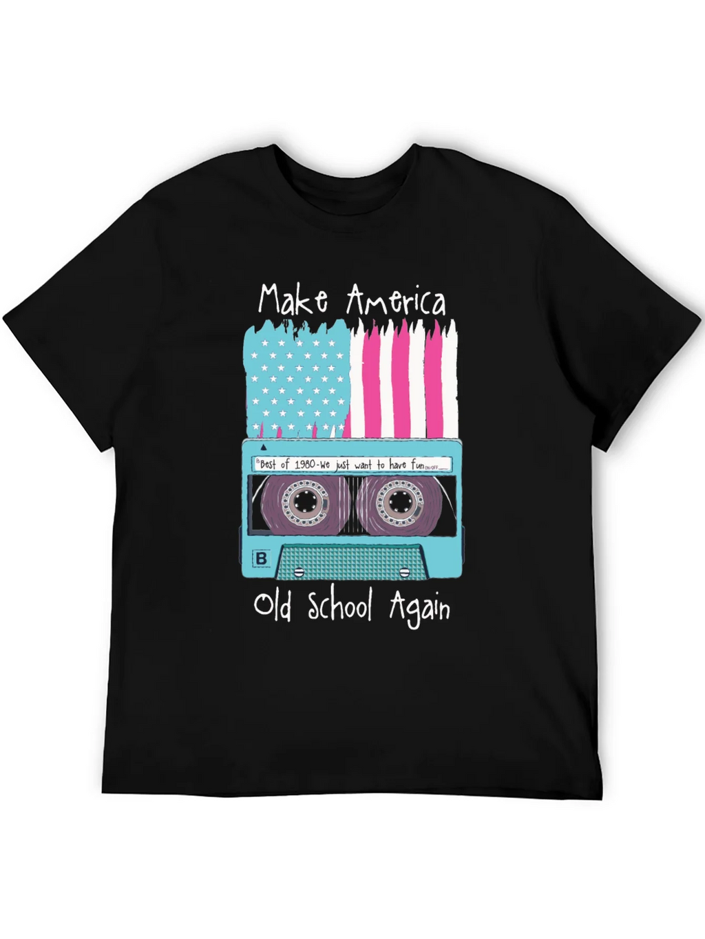 Make America Old School Again Retro Cassette T-Shirt