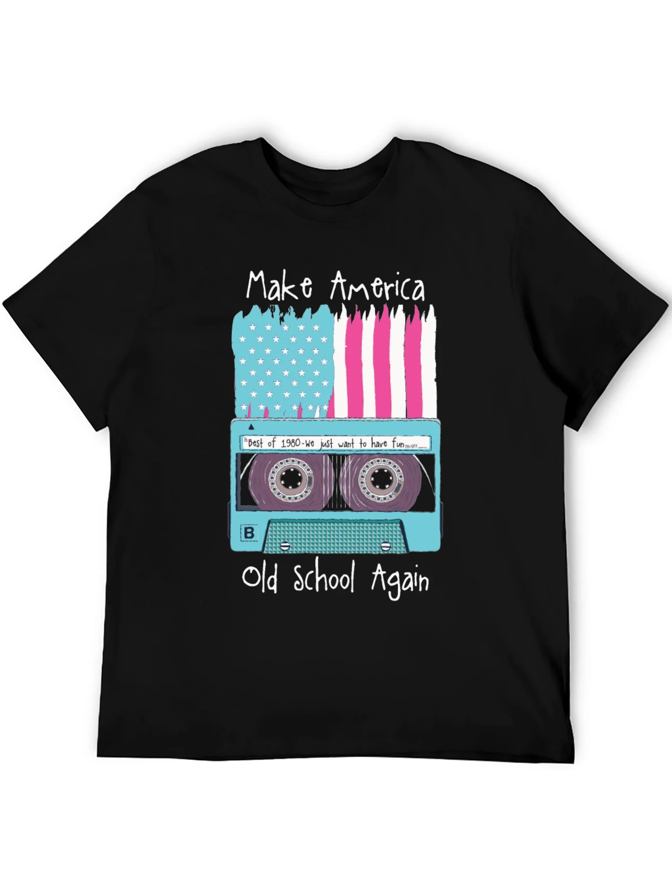 Make America Old School Again Retro Cassette T-Shirt