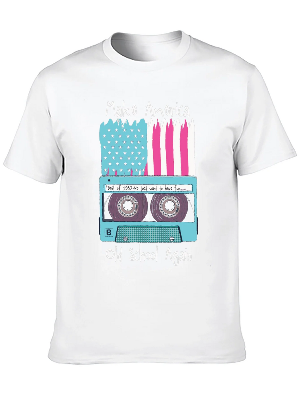 Make America Old School Again Retro Cassette T-Shirt