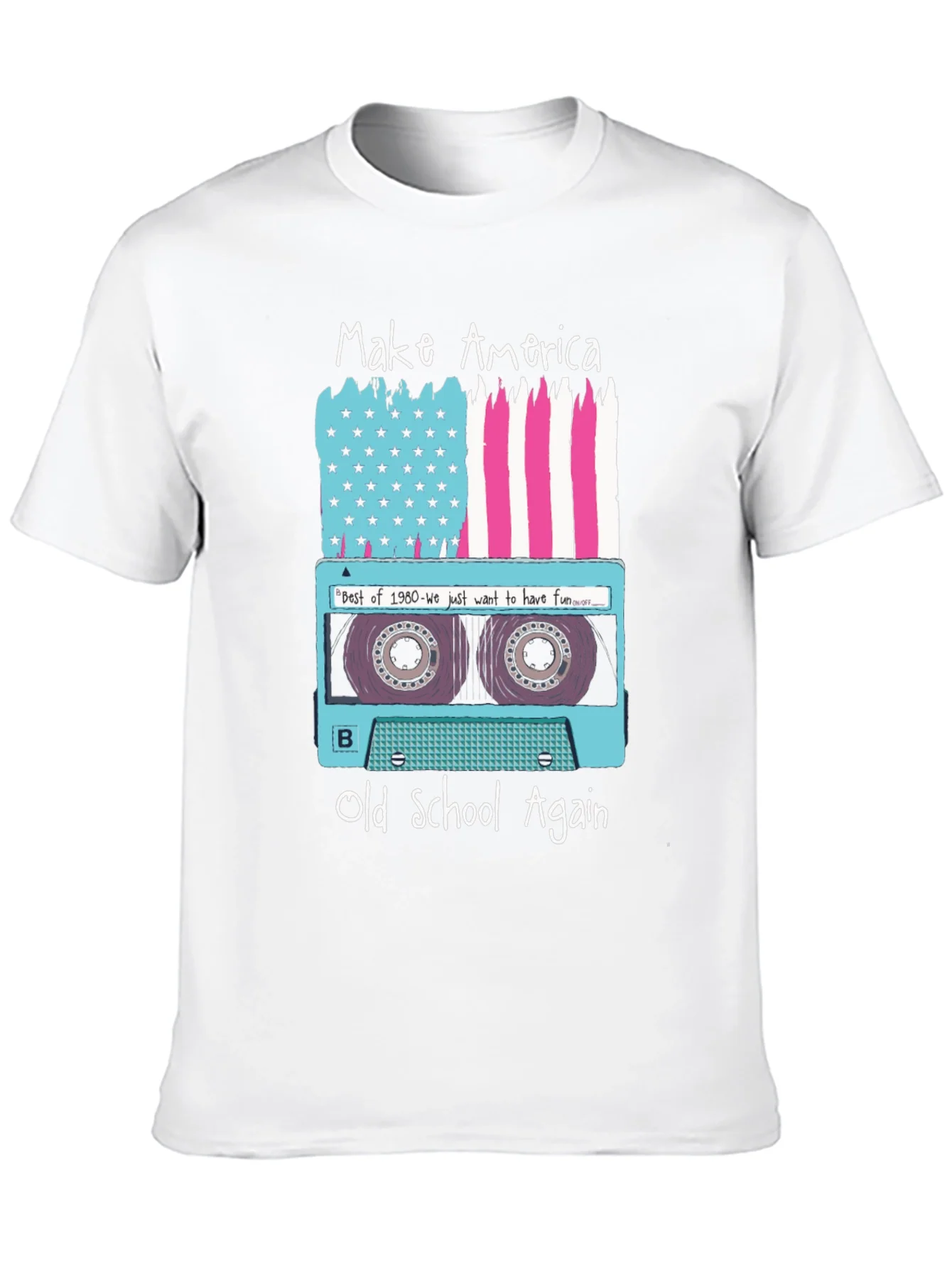 Make America Old School Again Retro Cassette T-Shirt