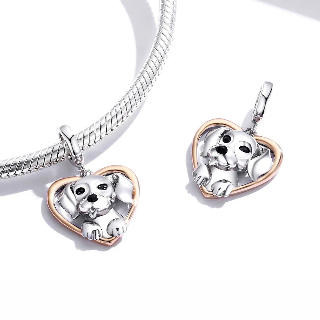 Labrador Puppy Dog Dangle Charm
