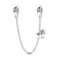 Puppy Swing with Pink Heart Safety Chain Charm