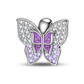 Purple Butterfly Sparkle Charm
