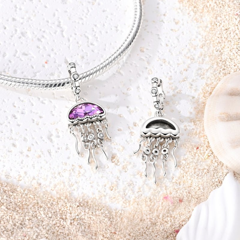 Purple Jellyfish Dangle Charm