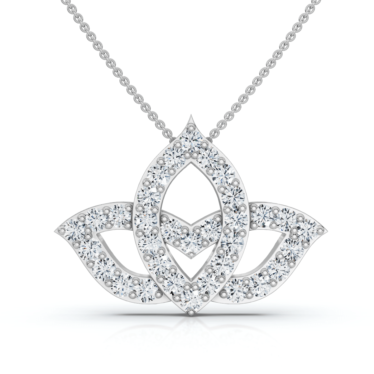 1Ct Beverly Diamond Halo Bezel Pendant 14k Gold 18" Necklace Lab Grown