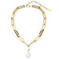 17" Terry Chain Chunky Heavy Weight Baroque Freshwater Pearl 25mm Pearl Necklace