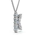 1Ct Diamond Initial "K" Pendant 14k Gold 18" Necklace Lab Grown 5/8" Tall