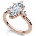 Certified 2.15Ct Marquise Diamond Engagement Ring 14k Gold or Platinum Lab Grown
