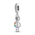 Rainbow Music Note & Microphone Charm