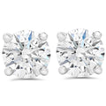 2 1/2 ct Round Diamond Screw Back Studs in 14k White Gold Enhanced