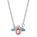 Red & Blue Enamel Bee Necklace