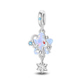 Reindeer & Opal Star Winter Dangle Charm