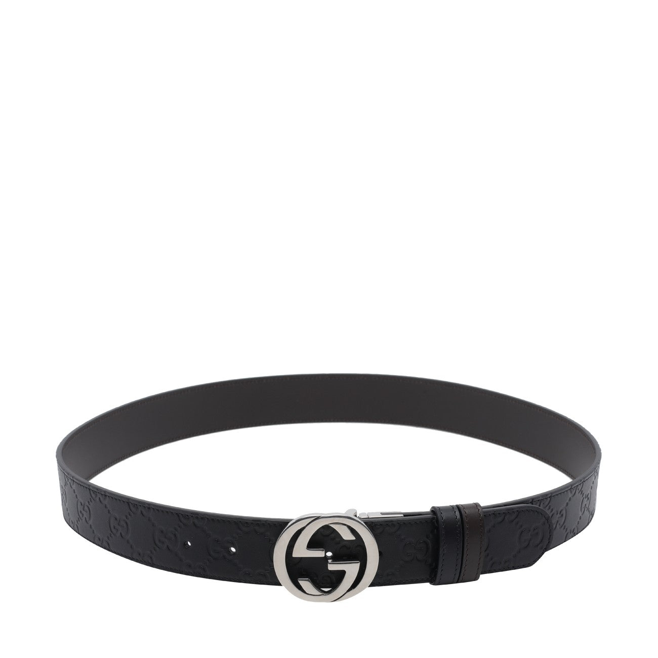 Gucci Men Reversible Gg Logo Belt