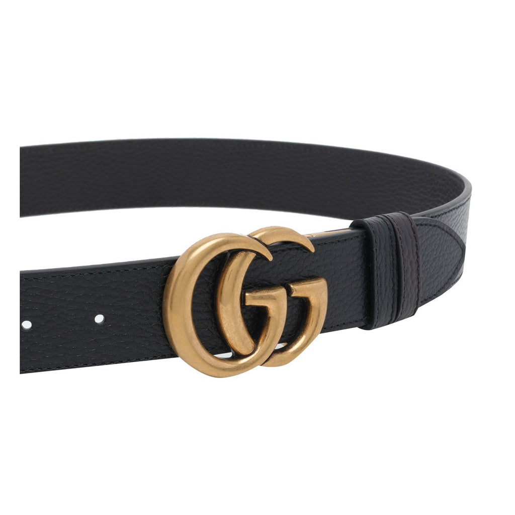 Gucci Men Reversible Gg Logo Belt