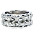 1ct Diamond Engagement Matching Wedding Ring 14K Set Size Selectable