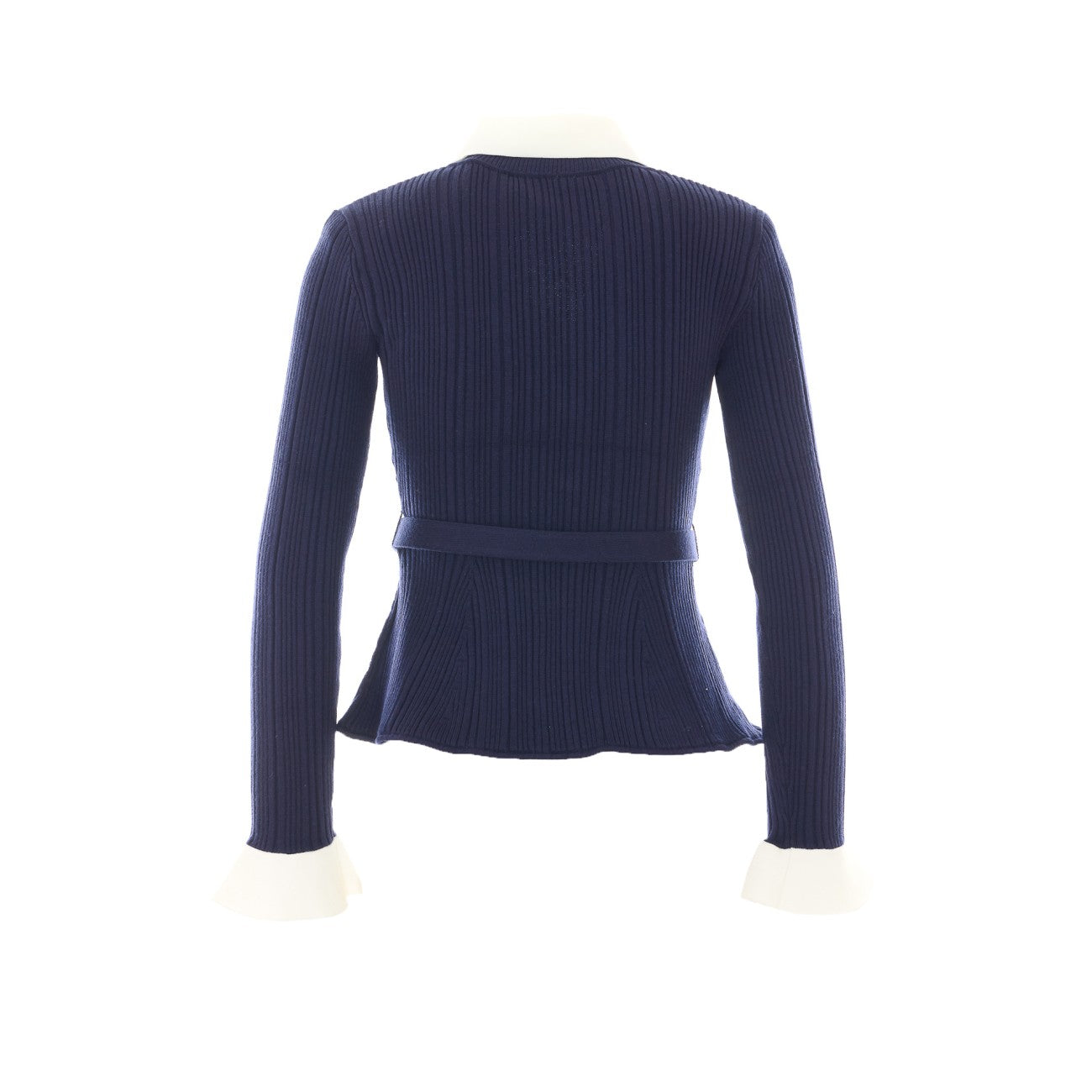 Self Portrait Women Ribbed Knit Cardigan