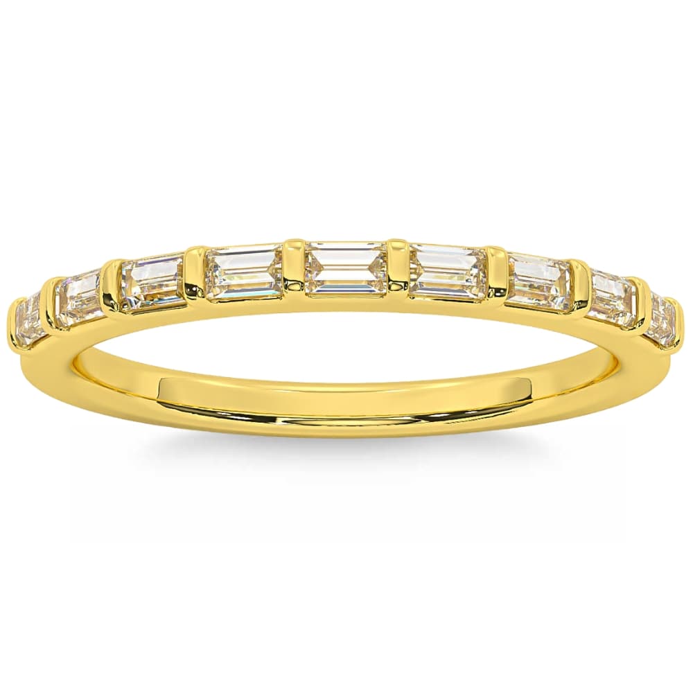 1/3Ct Baguette Cut Wedding Ring Anniversary Band 14k Gold Lab Grown