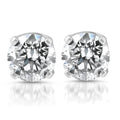 1/4ct Diamond Stud Earrings 14K White Gold