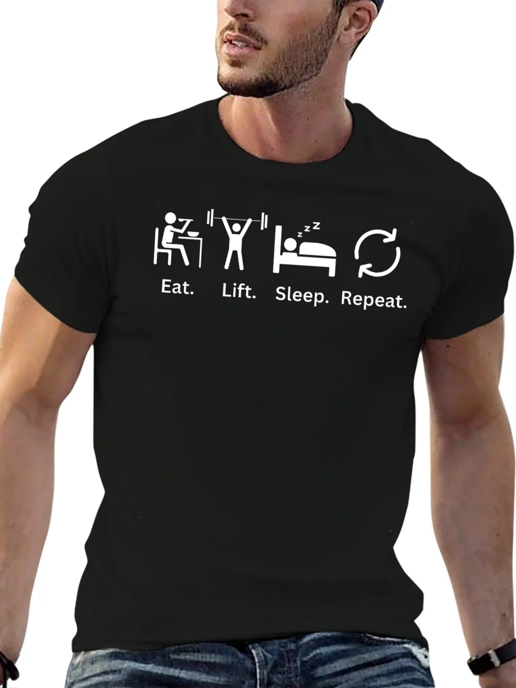 Eat Lift Sleep Repeat Fitness T-Shirt
