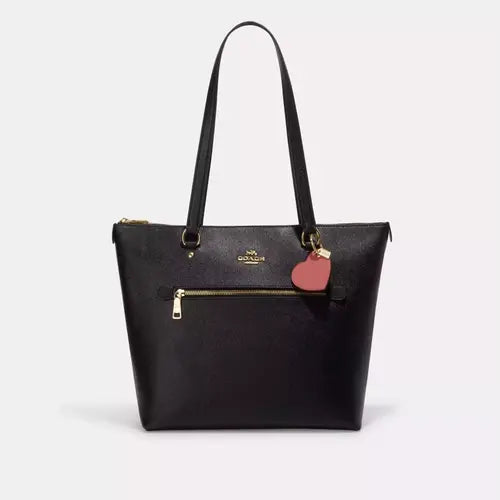 NWT Coach Heart Bag Charm For Handbag Purse Wallet In Gold/Taffy