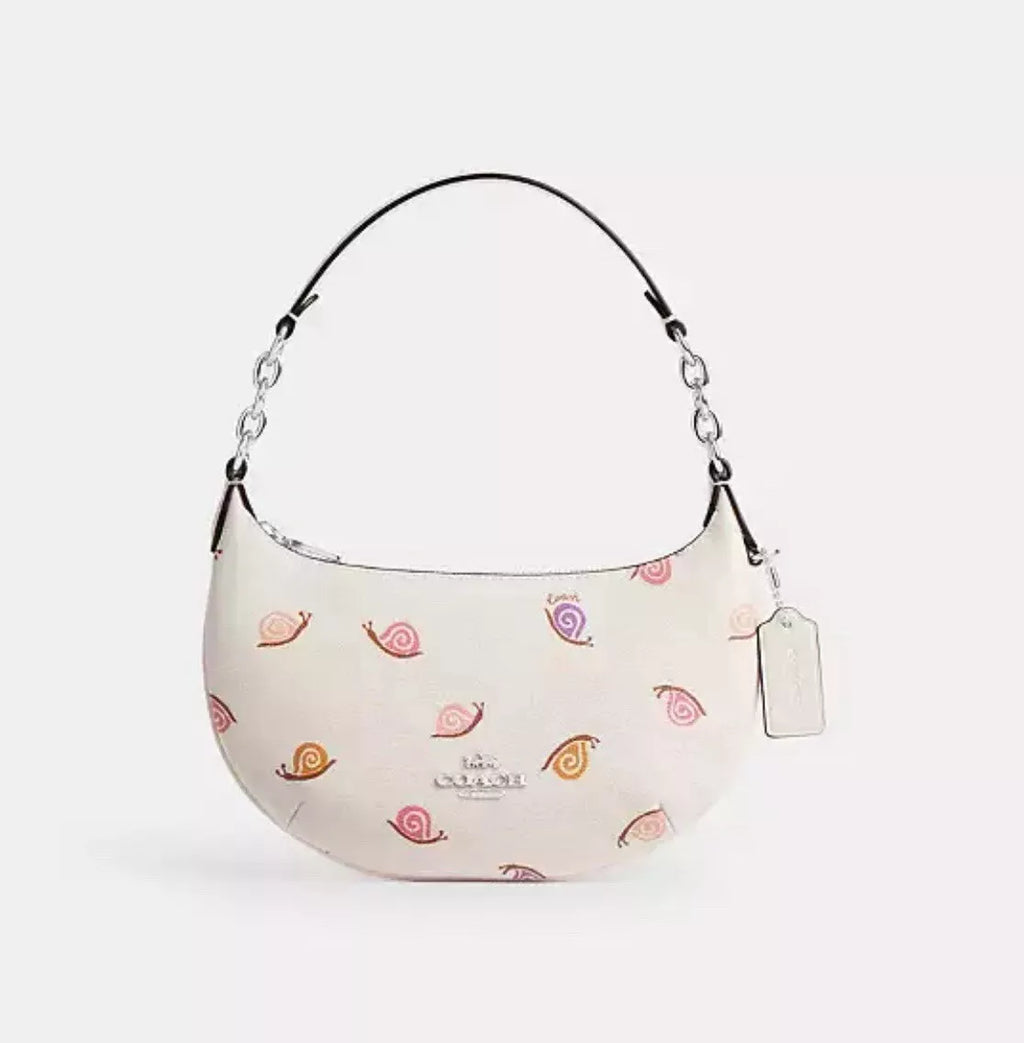 NWT Coach Mini Payton With Snail Print In Printed Canvas & Leather