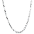 Men's Round Cable 14k Gold (66gram) or Platinum (124gram) 6mm Link Chain Necklace 22"