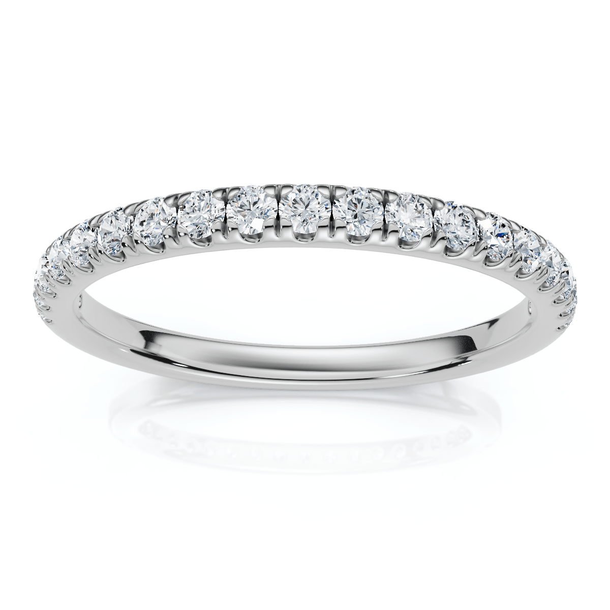 1/4Ct Pave Diamond Wedding Ring 14k Gold or Platinum Anniversary Band Lab Grown