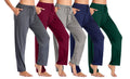 Blue Ice Women's Loose  Fit Classic Lounge Pants-5 Pack