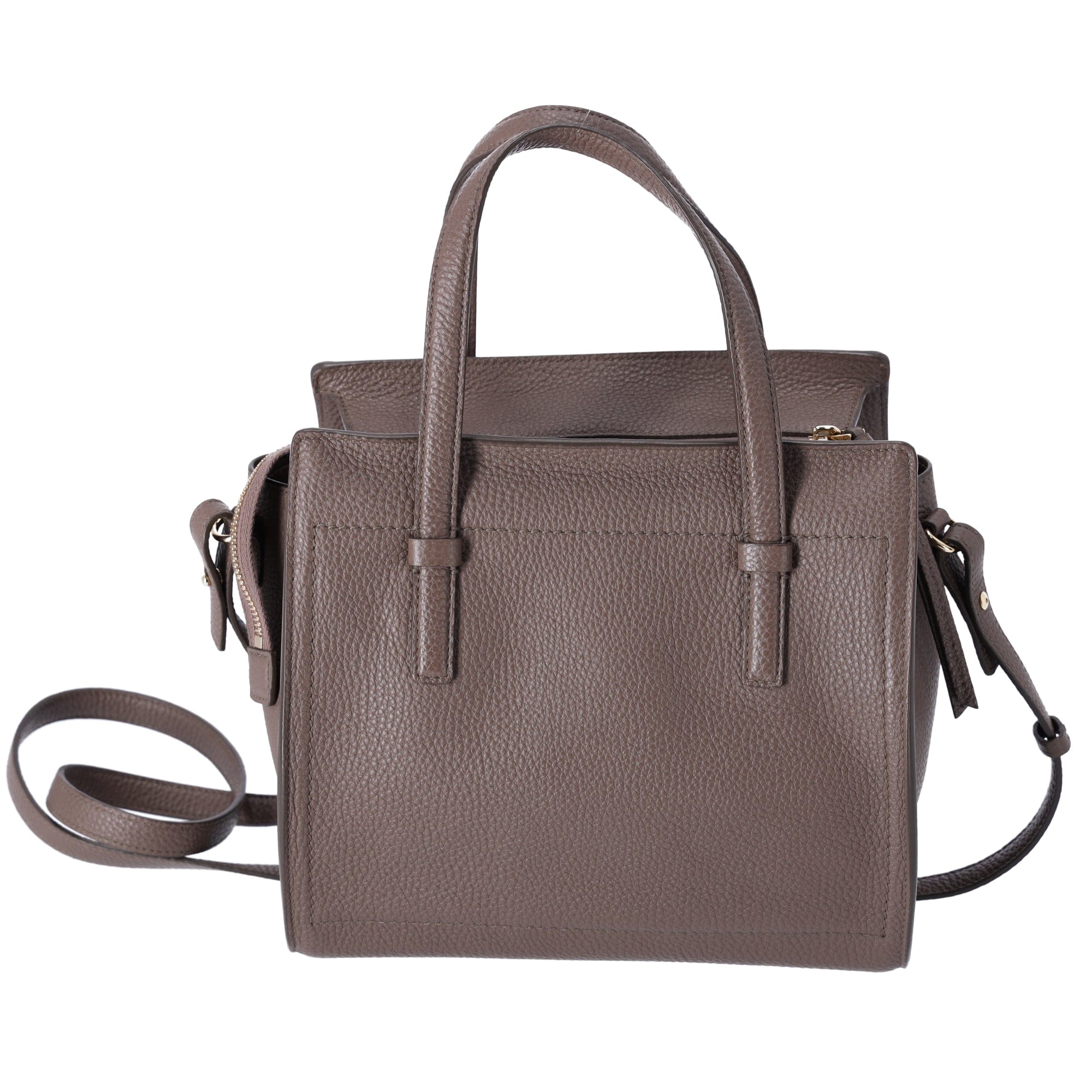 Salvatore Ferragamo Amy Handbag Gray Leather Small Crossbody
