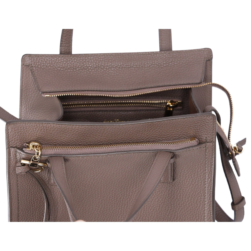 Salvatore Ferragamo Amy Handbag Gray Leather Small Crossbody