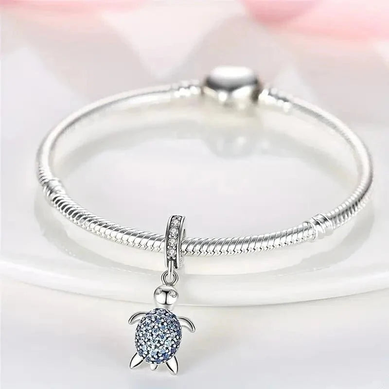 Sea Turtle Ocean Tortoise Dangle Charm