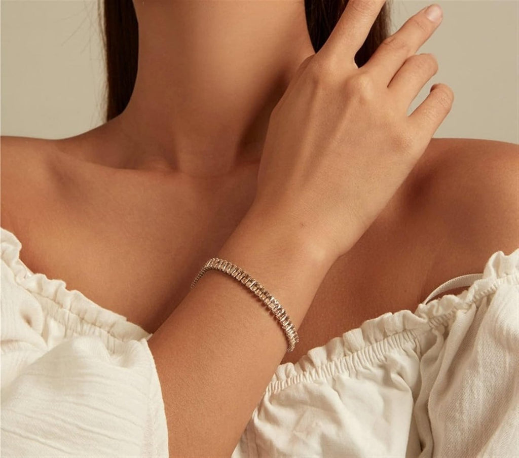 Shining Crystal Tennis Bracelet