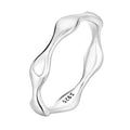 Shining Hollow Sterling Silver Ring