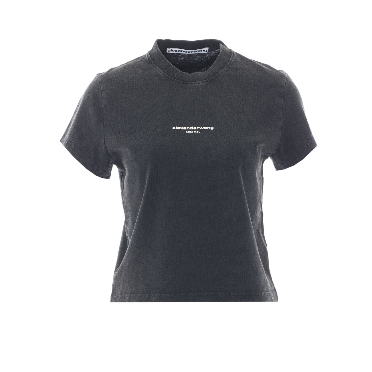 Alexander Wang Women Shrunken Logo T-Shirt