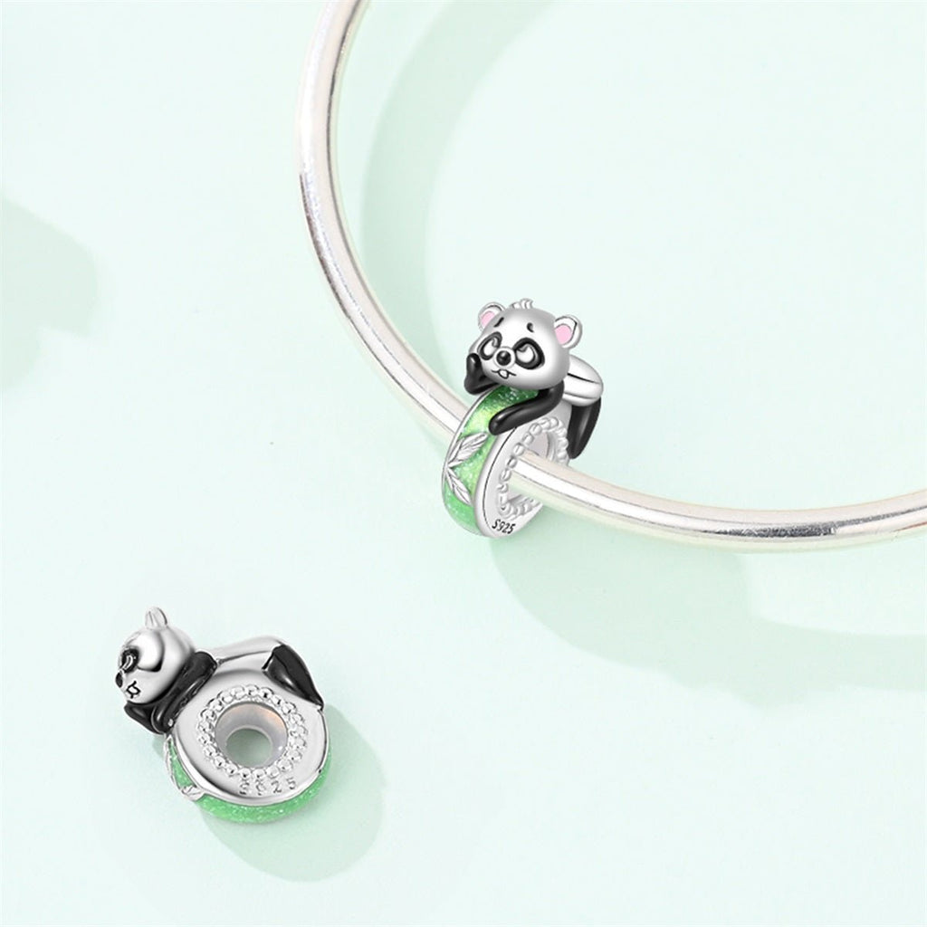 Sleeping Panda & Bamboo Glow Charm