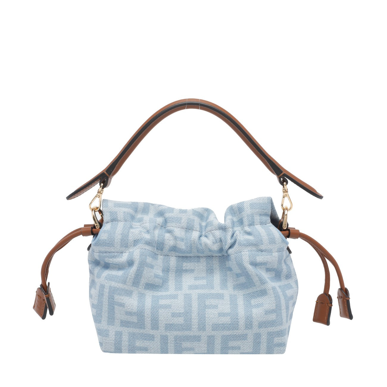 Fendi Women Small Mamma Baguette Denim Mini Bag