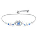 Sparkling Blue Evil Eye Bracelet