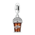 Sparkling Coffee Cup Dangle Charm
