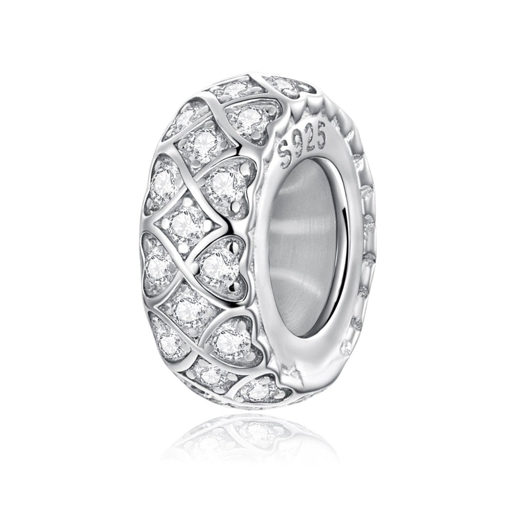 Sparkling Heart Mosaic Charm