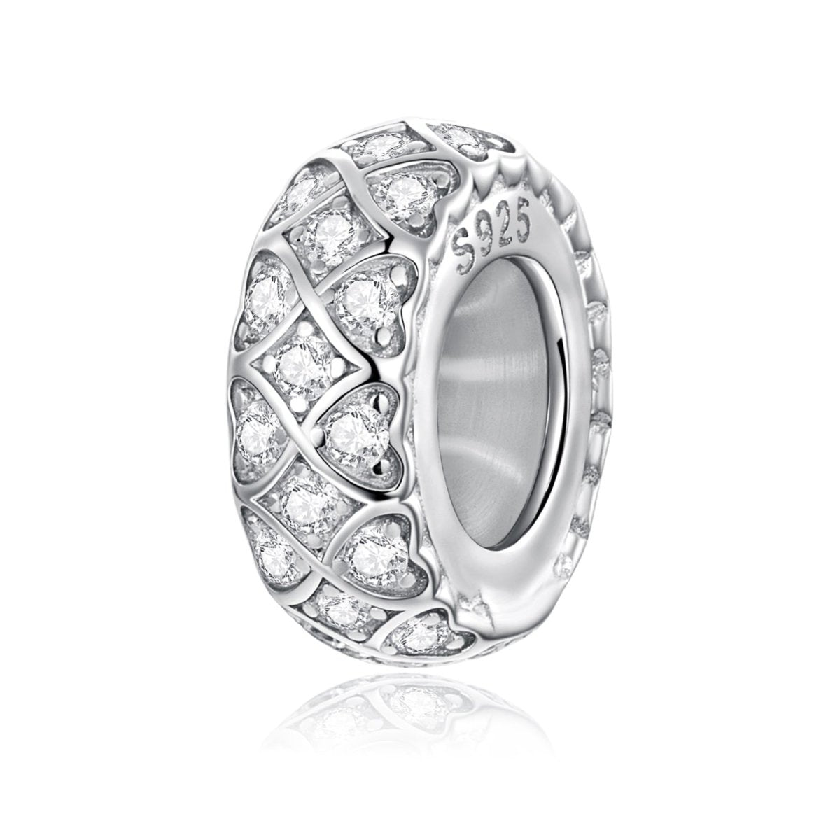 Sparkling Heart Mosaic Charm